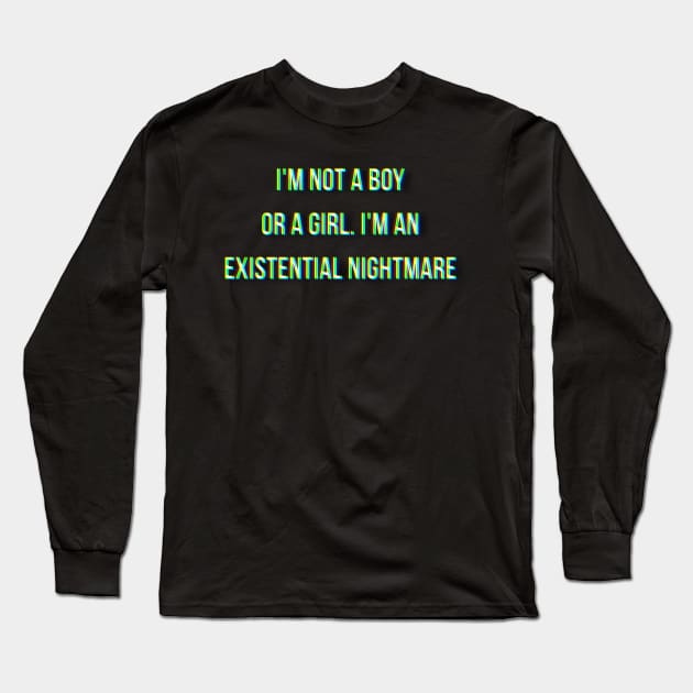 Genderfluid Long Sleeve T-Shirt by amandasartpg